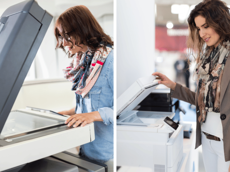 woman-making-copies-in-office